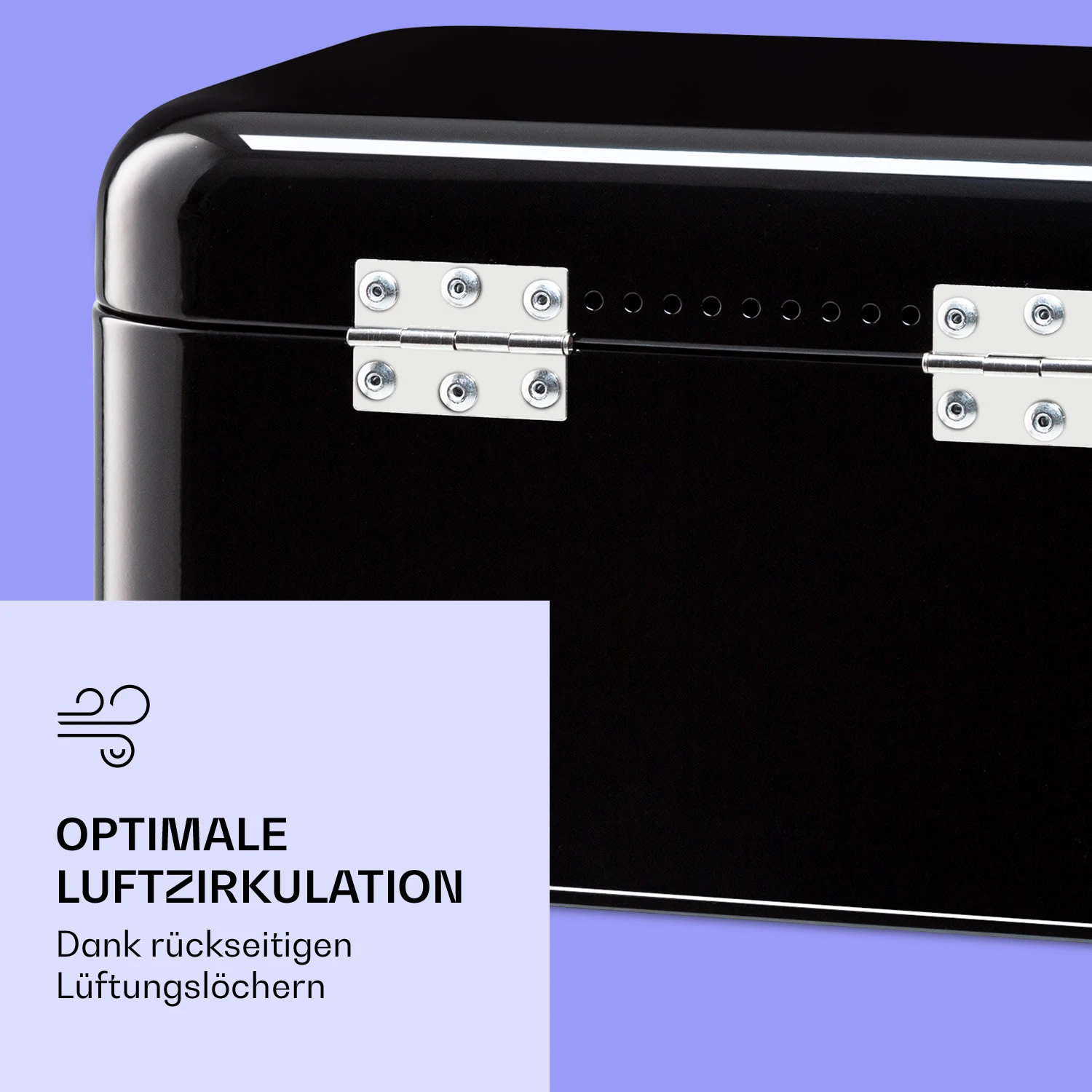 Delaware Brotkasten Metall 30 X 16 X 20,5 Cm Klappdeckel Lüftungslöcher 5 Delaware Brotkasten Metall 30 X 16 X 20,5 Cm Klappdeckel Lüftungslöcher – Bild 5