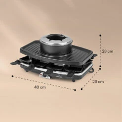 Entrecote 2-in-1 Raclette-Grill & Fondue Naturstein 1100W 8 Personen -Outdoor Grills Verkaufsgeschäft 10039922 yy 0007 logo