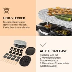 All-U-Can-Grill Raclette Raclette-Grill 4-in-1 Zubehör Für 8 Personen -Outdoor Grills Verkaufsgeschäft 10039923 de 0005 logo