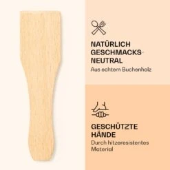 Raclette Spatulas Holzspatel Pfannenwender Zubehör 8 Stück Für Raclette-Pfännchen -Outdoor Grills Verkaufsgeschäft 10039924 de 0003 logo