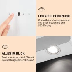 >Aurora Eco 60 Dunstabzugshaube 550 M³/h 60cm Kopffrei Ambientelicht EEC A+ -Outdoor Grills Verkaufsgeschäft 10039928 de 0005 logo