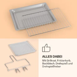 Vigor Air Heißluftfritteuse 1800 W 30 Liter 18 Programme -Outdoor Grills Verkaufsgeschäft 10039941 de 0007 logo