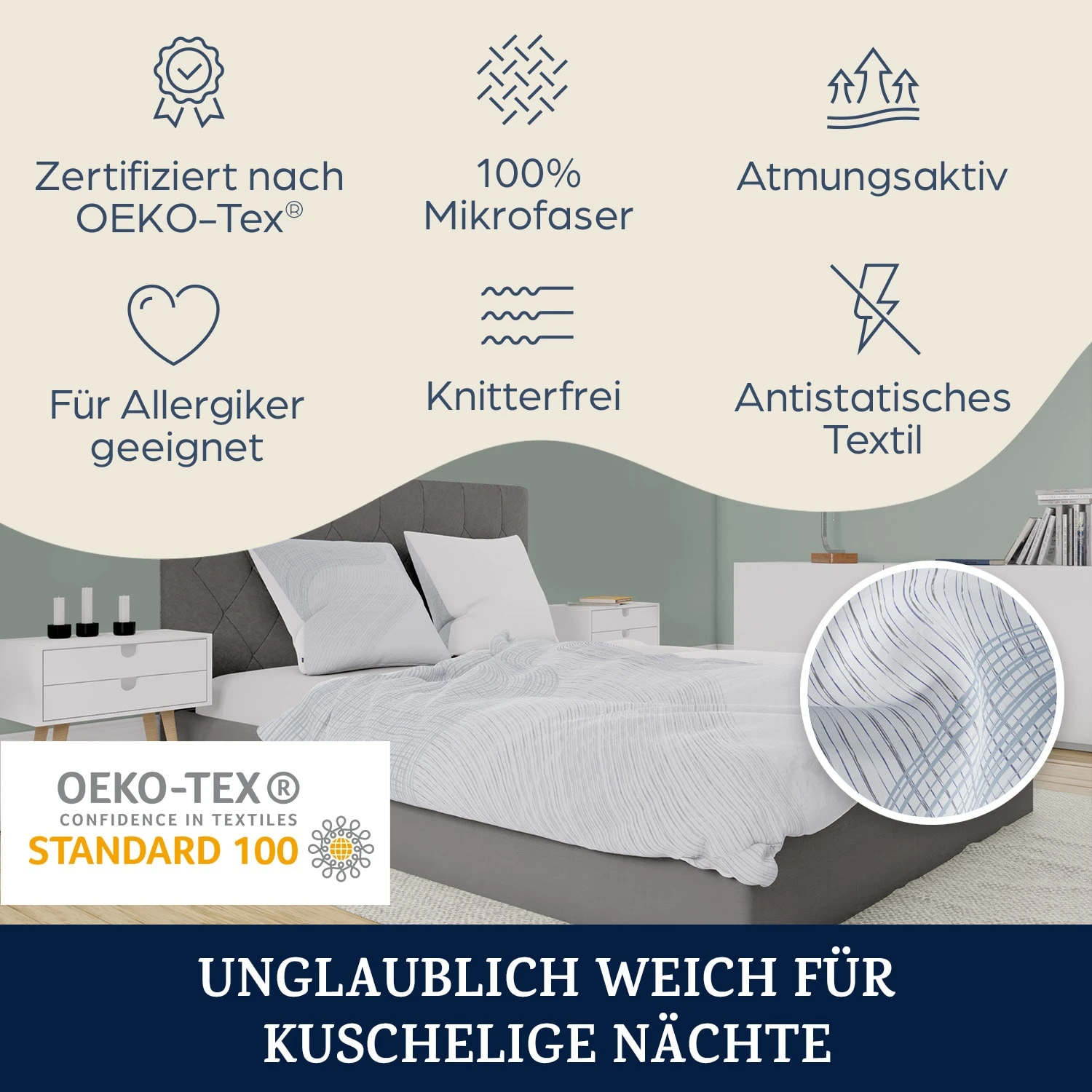 Soft Wonder-Edition Bettwäsche 135x200 Cm Mikrofaser 2 Soft Wonder-Edition Bettwäsche 135x200 Cm Mikrofaser – Bild 2