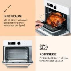 Prime Air Heißluftfritteuse 1500W 23l Timer 8 Programme -Outdoor Grills Verkaufsgeschäft 10040026 de 0005 logo