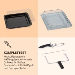 Prime Air Heißluftfritteuse 1500W 23l Timer 8 Programme -Outdoor Grills Verkaufsgeschäft 10040026 de 0006 logo