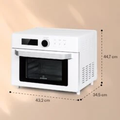 Prime Air Heißluftfritteuse 1500W 23l Timer 8 Programme -Outdoor Grills Verkaufsgeschäft 10040026 yy 0007 dimensions