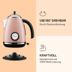 Aquavita Chalet Wasserkocher 1,7 Liter 2200 Watt Temperaturanzeige Edelstahl -Outdoor Grills Verkaufsgeschäft 10040038 de 0003 logo