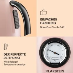 Aquavita Chalet Wasserkocher 1,7 Liter 2200 Watt Temperaturanzeige Edelstahl -Outdoor Grills Verkaufsgeschäft 10040038 de 0005 logo