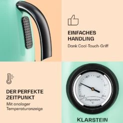 Aquavita Chalet Wasserkocher 1,7 Liter 2200 Watt Temperaturanzeige Edelstahl -Outdoor Grills Verkaufsgeschäft 10040040 de 0005 logo