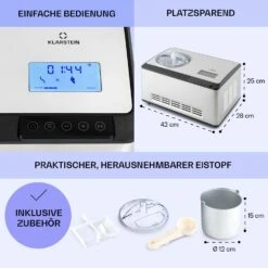 Dolce Bacio Smart Eiscremebereiter Yogurtmaker Kompressor 2 Liter WiFi Touch Edelstahl -Outdoor Grills Verkaufsgeschäft 10040048 de 0006 logo