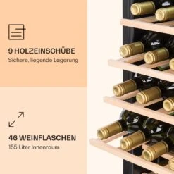 Vinamour 46 Uno Weinkühlschrank 1 Zonen 155 L/46 Fl. 4-18 °C Edelstahl -Outdoor Grills Verkaufsgeschäft 10040059 de 0004 logo