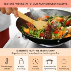 Ramsey Doppel-Kochfeld 2400W 11 Leistungsstufen Glaskeramik -Outdoor Grills Verkaufsgeschäft 10040070 de 0005 usp