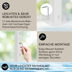 Blumfeldt La Rochelle Gazebo Schrägdach UV 50+ Aluminium Polyester -Outdoor Grills Verkaufsgeschäft 10040098 de 0003 logo