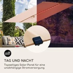 Blumfeldt Bayonne Sonnenschirm 130 X 180 Cm Polyester UV 50 Solar LED -Outdoor Grills Verkaufsgeschäft 10040103 de 0006 logo