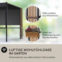 Valence Gazebo 3x3 M UV50+ Wasserabweisend LED-Solar-Beleuchtung Solar-Panel -Outdoor Grills Verkaufsgeschäft 10040110 de 0003 logo