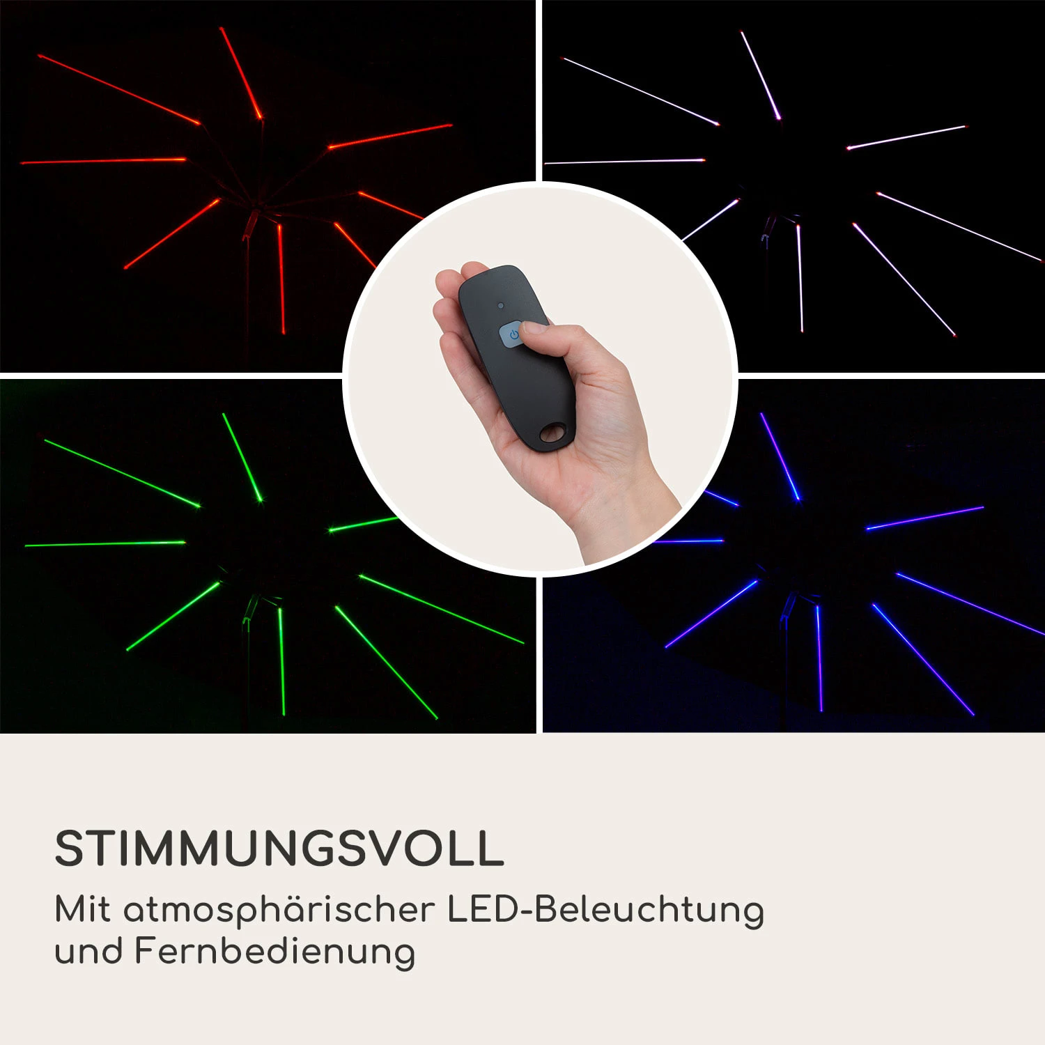 Blumfeldt Calais Sonnenschirm LED Aluminium-Rahmen Polyester-Bespannung UV 50 3 Blumfeldt Calais Sonnenschirm LED Aluminium-Rahmen Polyester-Bespannung UV 50 – Bild 3