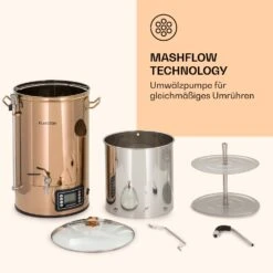 Mundschenk Maischekessel, Bierbrauanlage, 2500 W, 30 L, 9 Programme -Outdoor Grills Verkaufsgeschäft 10040144 de 0006 logo