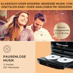 Franklin Stereoanlage Plattenspieler 3-fach-CD-Player BT Kassetten AUX USB-Port 9 Franklin Stereoanlage Plattenspieler 3-fach-CD-Player BT Kassetten AUX USB-Port -Outdoor Grills Verkaufsgeschäft 10040148 de 0003 usp