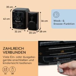 Franklin Stereoanlage Plattenspieler 3-fach-CD-Player BT Kassetten AUX USB-Port 13 Franklin Stereoanlage Plattenspieler 3-fach-CD-Player BT Kassetten AUX USB-Port -Outdoor Grills Verkaufsgeschäft 10040148 de 0007 usp