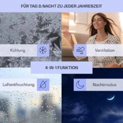 New Breeze 7 Mobile Klimaanlage 7000BTU 2,1kW Bis 34m² EEC A Mobil Fernbedienung -Outdoor Grills Verkaufsgeschäft 10040153 de 0002 usp