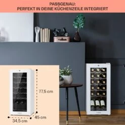 Shiraz 18 Slim Uno Weinkühlschrank 50l 18Fl Touch-Bedienfeld 5-18°C -Outdoor Grills Verkaufsgeschäft 10040215 de 0006 usp