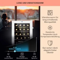 Shiraz 20 Uno Weinkühlschrank 53l 20Fl Touch-Bedienfeld 5-18°C -Outdoor Grills Verkaufsgeschäft 10040216 de 0004 usp