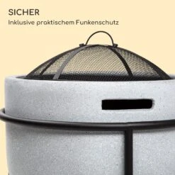 Blumfeldt Grail Feuerschale Mit Grill MGO & Stahlschale Inkl. Funkenschutz -Outdoor Grills Verkaufsgeschäft 10040243 de 0004 logo