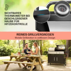 Kingsville 3.1 Kombigrill Gas + Kohle 10,9 KW 3+1 Brenner -Outdoor Grills Verkaufsgeschäft 10040270 de 0004 usp