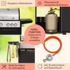 Kingsville 3.1 Kombigrill Gas + Kohle 10,9 KW 3+1 Brenner -Outdoor Grills Verkaufsgeschäft 10040270 de 0006 usp