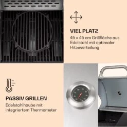 Lucifer 2 Gasgrill 2 X 3,6 KW Brenner 45x45cm Grill Edelstahl Mobil -Outdoor Grills Verkaufsgeschäft 10040279 de 0004 logo