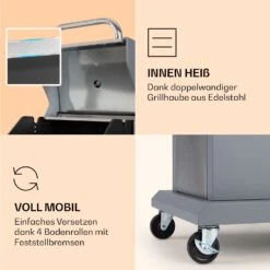 Lucifer 2 Gasgrill 2 X 3,6 KW Brenner 45x45cm Grill Edelstahl Mobil -Outdoor Grills Verkaufsgeschäft 10040279 de 0006 logo