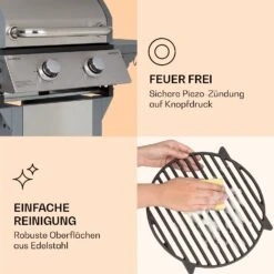 Lucifer 2 Gasgrill 2 X 3,6 KW Brenner 45x45cm Grill Edelstahl Mobil -Outdoor Grills Verkaufsgeschäft 10040279 de 0007 logo