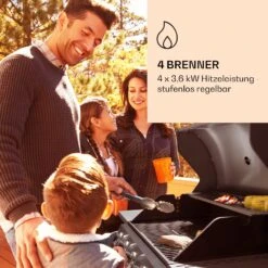 Lucifer 4 Gasgrill 4 X 3,6 KW Brenner 69x45cm Grill Edelstahl Mobil -Outdoor Grills Verkaufsgeschäft 10040281 de 0003 logo