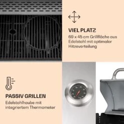 Lucifer 4 Gasgrill 4 X 3,6 KW Brenner 69x45cm Grill Edelstahl Mobil -Outdoor Grills Verkaufsgeschäft 10040281 de 0004 logo