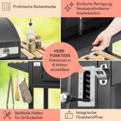 Aberdeen Single Holzkohlegrill -Outdoor Grills Verkaufsgeschäft 10040292 de 0006 usp