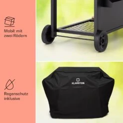 Aberdeen Kombi-Grill Gas Kohle Smoker Thermometer 2 Seitentische Mobil -Outdoor Grills Verkaufsgeschäft 10040294 de 0008 usp