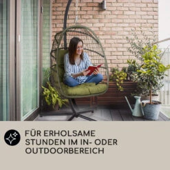 Biarritz Individuelle Hängesessel PE Aluminium Polyrattan 130 Kg -Outdoor Grills Verkaufsgeschäft 10040300 de 0006 usp