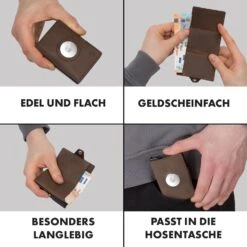 ZNAP Airtag Wallet 8 Karten Münzfach 9x1,5x6 Cm (BxHxT) RFID-Schutz -Outdoor Grills Verkaufsgeschäft 10040311 de 0005 logo