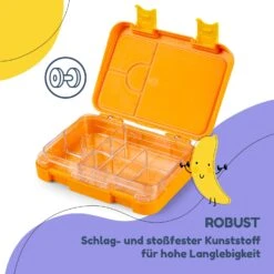 Junior Lunchbox 6 Fächer 21,3 X 15 X 4,5 Cm (BxHxT) BPA-frei -Outdoor Grills Verkaufsgeschäft 10040339 de 0006 usp