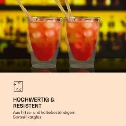 DUOS Doppelwandiges Glas | Thermoglas | 310 Ml | Trinkglas | Espressoglas, Teeglas, Shotglas | Für Heiße Und Kalte Getränke | Borosilikatglas| Hitze- Und Kältebeständig | Handgemacht | Spülmaschinenfest | Schwebe-Effekt -Outdoor Grills Verkaufsgeschäft 10040364 de 0003 logo