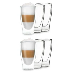 DUOS Doppelwandiges Glas 400 Ml Trinkglas Espresso Borosilikatglas