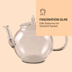 Glaskanne 800 Ml Borosilikatglas Mit Deckel, Teesieb Und Teeblumen -Outdoor Grills Verkaufsgeschäft 10040415 de 0005 logo