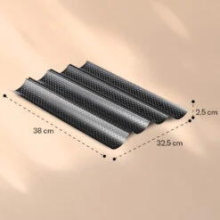 Feelino Baguettblech 4 Mulden -Outdoor Grills Verkaufsgeschäft 10040542 yy 0006 dimensions