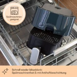 Crisp-Pro Heißluftfritteuse Air Fryer 1400W 2,8 Ltr Timer Edelstahl -Outdoor Grills Verkaufsgeschäft 10040698 de 0004 usp