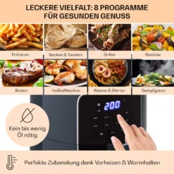 Crisp-Pro Heißluftfritteuse Air Fryer 1400W 3,5 Ltr 8 Programme Timer -Outdoor Grills Verkaufsgeschäft 10040701 de 0003 logo