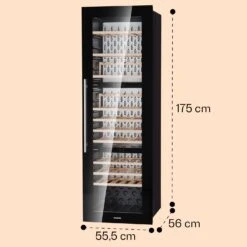 Vinsider 89 Built-In Trio Built-In Weinkühlschrank 5 – 18 °C Touch-Bedienfeld Holzregale -Outdoor Grills Verkaufsgeschäft 10040720 yy 0008 dimensions