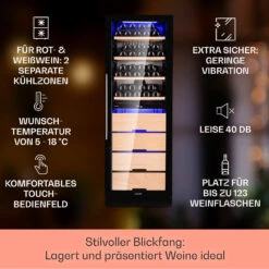 Barossa 123 Duo Weinkühlschrank 123 Fl 226 Ltr 2 Zonen Touch-Steuerung 9 Barossa 123 Duo Weinkühlschrank 123 Fl 226 Ltr 2 Zonen Touch-Steuerung -Outdoor Grills Verkaufsgeschäft 10040721 de 0002 usp