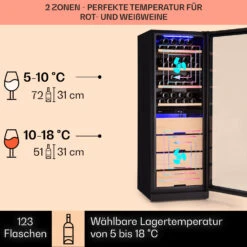 Barossa 123 Duo Weinkühlschrank 123 Fl 226 Ltr 2 Zonen Touch-Steuerung 10 Barossa 123 Duo Weinkühlschrank 123 Fl 226 Ltr 2 Zonen Touch-Steuerung -Outdoor Grills Verkaufsgeschäft 10040721 de 0003 usp