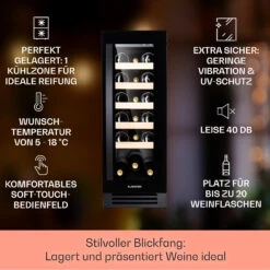 Vinovilla 20 Built-In Weinkühlschrank 50l / 20 Flaschen Glastür Edelstahl -Outdoor Grills Verkaufsgeschäft 10040729 de 0002 logo