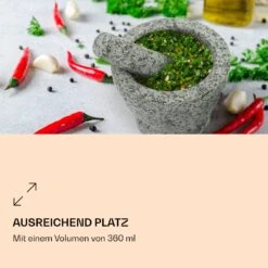 Mörser Mit Stößel 360 Ml Geriffelte Innenseite Rutschfest -Outdoor Grills Verkaufsgeschäft 10040838 de 0005 logo